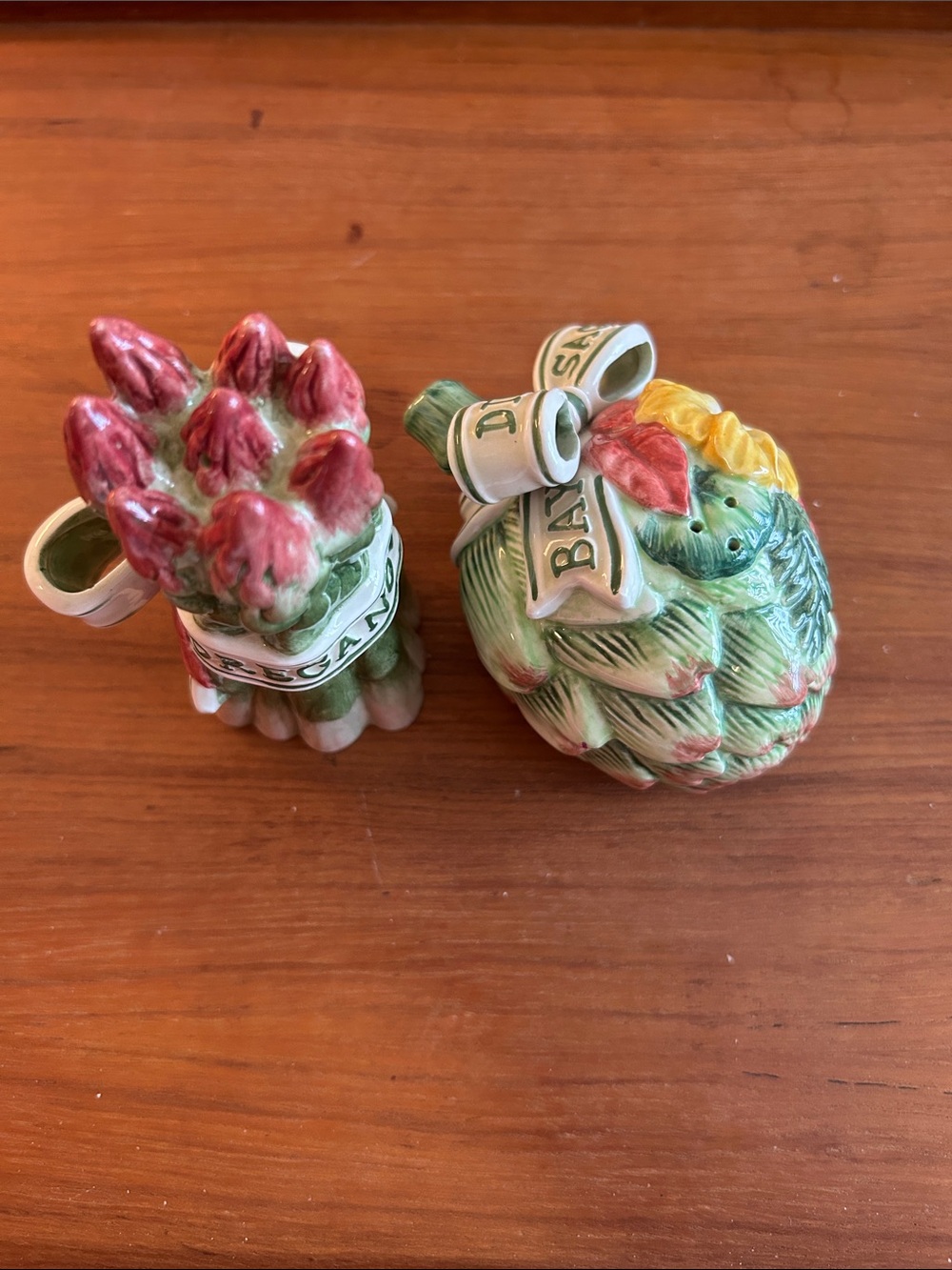 Vintage Fitz & Floyd Garden Seasoning Salt & Pepper Shakers. - Picture 3 of 7